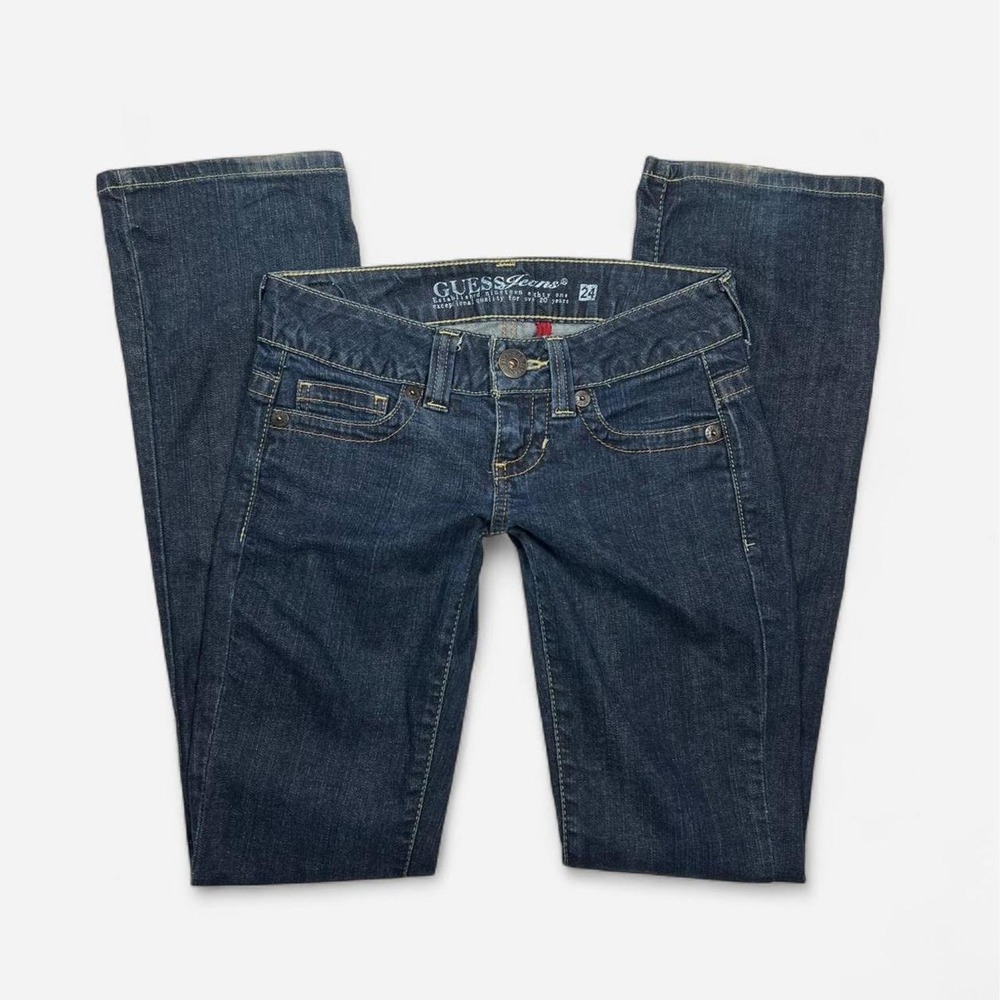 Y2K Low Rise Dark Wash Guess Bootcut Jeans